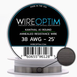 Wire Optim | Kanthal A1 - 38 GA Makara Rezistans Teli - 25 FT - Orijinal