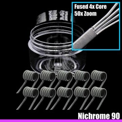 Wire Optim | Quad Core V2 Fused Clapton Performans Teli - Dual: 0.10 Ohm | Ni90