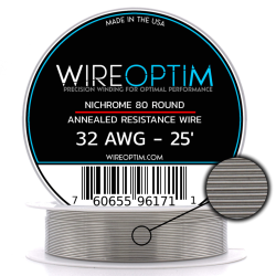 Wire Optim | Nichrome 80 - 32 GA Makara Rezistans Teli - 25 FT - Orijinal