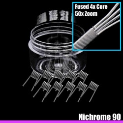 Wire Optim | Quad Core V1 Fused Clapton Performans Teli - Dual: 0.08 Ohm | Ni90