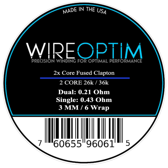 Wire Optim | Alien Fused Clapton - Kanthal A1 | Dual: 0.21 Ohm / 6 Wrap