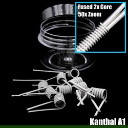 Wire Optim | Alien Fused Clapton - Kanthal A1 | Dual: 0.18 Ohm / 5 Wrap