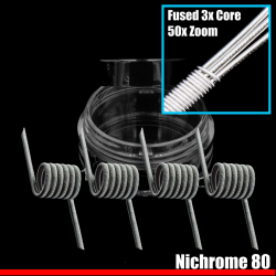 MTL V2 | 3 Core Alien Fused Clapton - 0.70 Ohm - 6 Wrap | Ni80 - Wire Optim