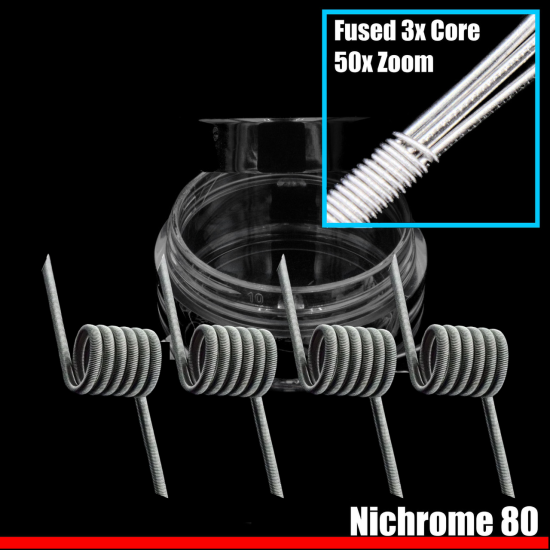 MTL V2 | 3 Core Alien Fused Clapton - 0.70 Ohm - 6 Wrap | Ni80 - Wire Optim