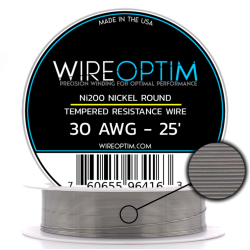 Wire Optim | Tempered Ni200 Nikel - 30 GA Rezistans Teli - 25 FT - Orijinal