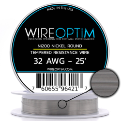 Wire Optim | Tempered Ni200 Nikel - 32 GA Rezistans Teli - 25 FT - Orijinal