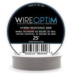 Wire Optim | MTL Clapton Makara Tel - 28 ni80 / 36k Single Core - 25 FT