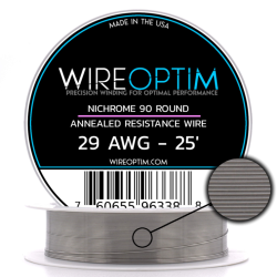 Wire Optim | Nichrome 90 - 29 GA Makara Rezistans Teli - 25 FT - Orijinal
