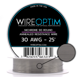 Wire Optim | Nichrome 90 - 30 GA Makara Rezistans Teli - 25 FT - Orijinal