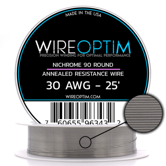 Wire Optim | Nichrome 90 - 30 GA Makara Rezistans Teli - 25 FT - Orijinal