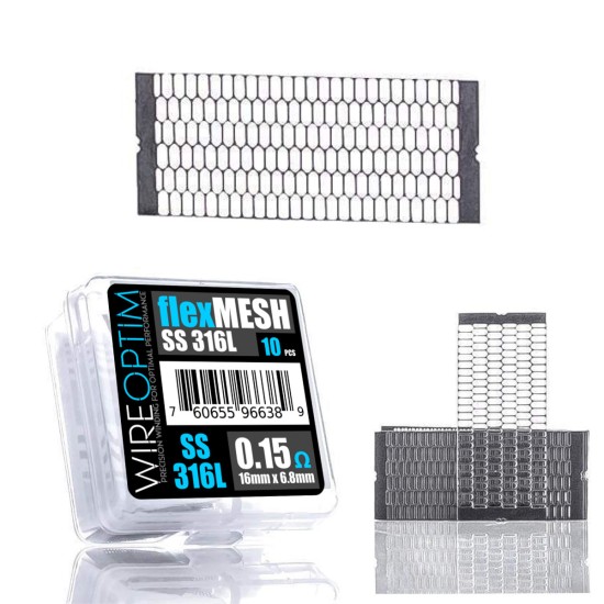 Wire Optim - flexMESH - SS316L Mesh Tel | 0.15 Ohm - 10 Adet