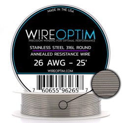 Wire Optim - SS316L Makara Rezistans Teli - 25 FT - Orijinal