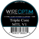 Wire Optim | Triple Core MTL V1 Fused Clapton - Single: 0.60 Ohm | 10 Adet - Ni80