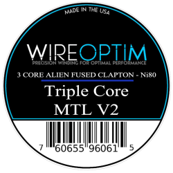 Wire Optim | Triple Core MTL V2 Fused Clapton - Single: 0.70 Ohm | Ni80